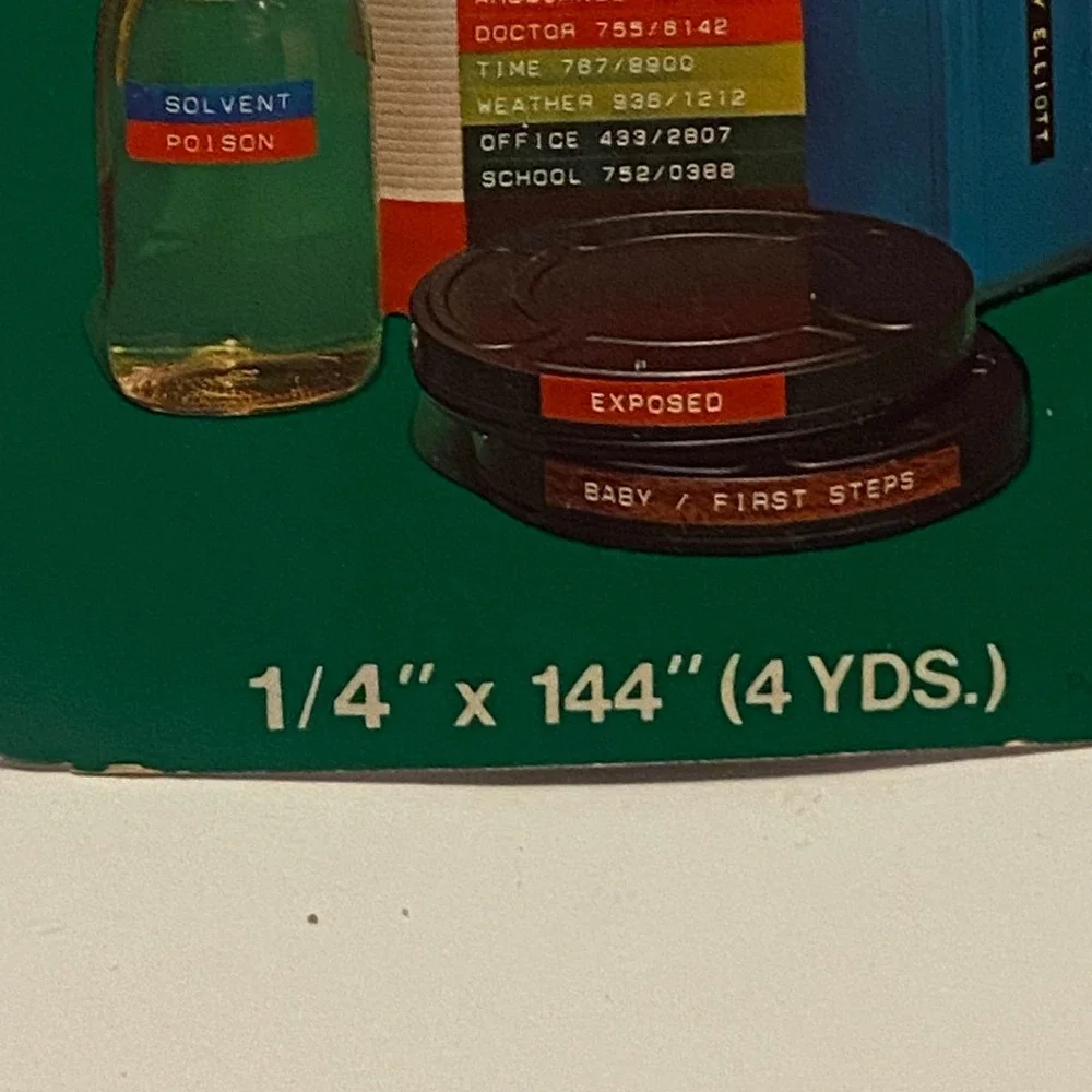 Dymo Labeling Tape Blue 1/4 Inch x 144 Inch Vintage Embossing Tape 7412-06 NEW
